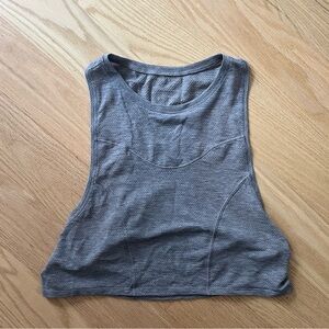 Lulu lemon grey crop tank